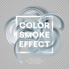 Abstract colored smoke effect background design. Vector illustration