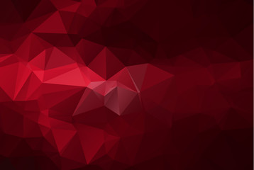 Fototapeta premium Red Polygonal Mosaic Background, Vector illustration, Creative B