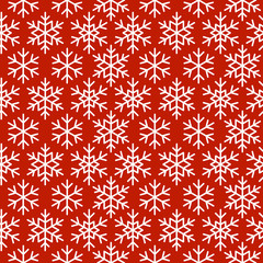 Seamless pattern with snowflake ornate 