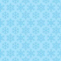 Seamless pattern with snowflake ornate 
