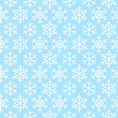 Seamless pattern with snowflake ornate 