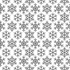 Seamless pattern with snowflake ornate