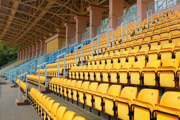 plastic seats at stadium