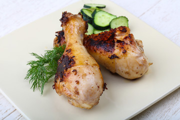 Roasted chicken legs