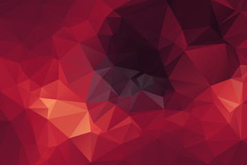 Red Polygonal Mosaic Background, Vector illustration, Creative B