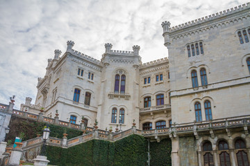 Fototapeta na wymiar View from Miramare Castle of Trieste, Italy