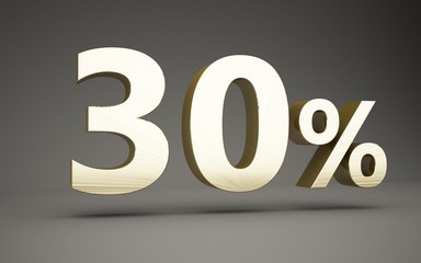 3d rendering 30 percent metal