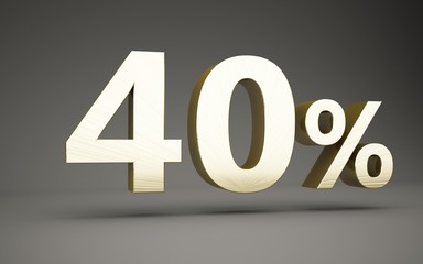 metal 40 percent off