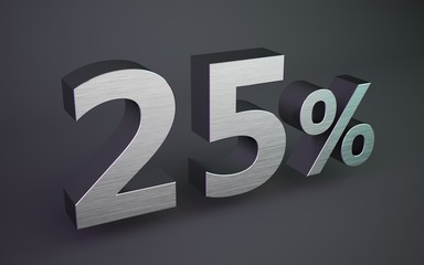 metal 25 percent off