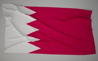 3D bahrain  flag