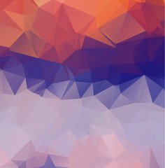 Design polygon multicolor blue and colorful geometric which cons