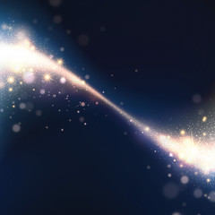 Obraz na płótnie Canvas Starry Glitter Trail Background. Vector illustration