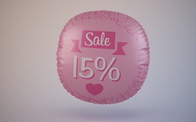 valentine's day sale balloons 15 percent