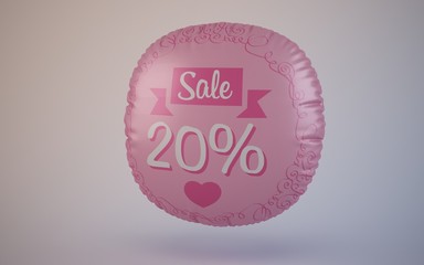 valentine's day sale balloons 20 percent