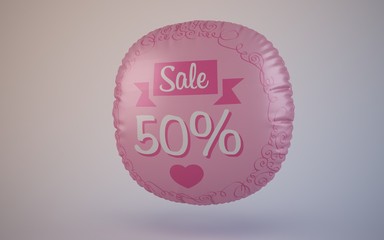 valentine's day sale balloons 50 percent