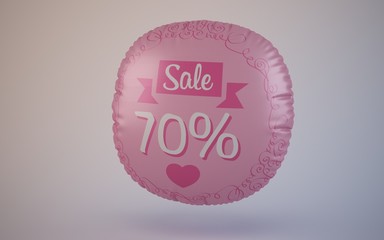 valentine's day sale balloons 70 percent