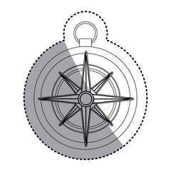 Obraz premium Compass icon. Instrument tool navigation location and object theme. Isolated design. Vector illustration