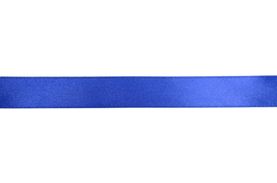Shiny blue ribbon