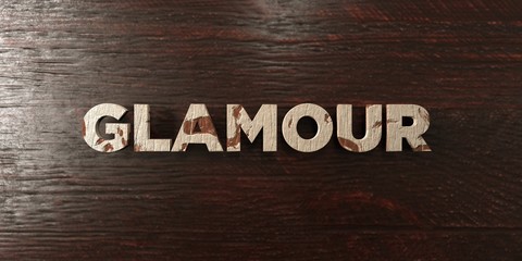 Fototapeta premium Glamour - grungy wooden headline on Maple - 3D rendered royalty free stock image. This image can be used for an online website banner ad or a print postcard.