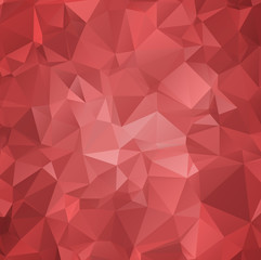 Obraz premium Low polygon Triangle Pattern abstract red color background mosai