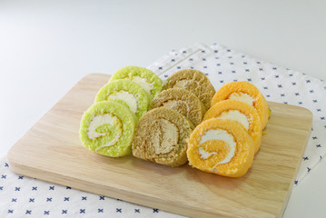 Jamroll cake dessert