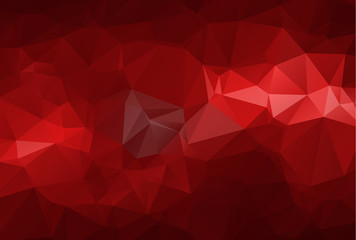 Obraz premium Red Polygonal Mosaic Background, Vector illustration, Creative B