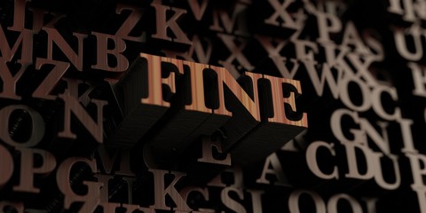 Fine - Wooden 3D rendered letters/message.  Can be used for an online banner ad or a print postcard.