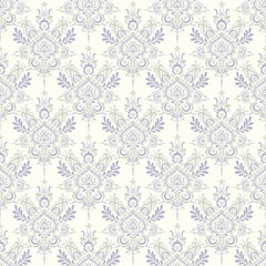 Seamless background of blue color in the style of baroque