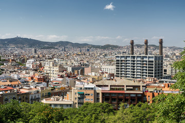 Barcelona (Spain): view from Montjuic