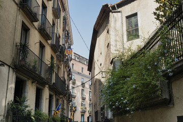Fototapeta na wymiar Girona (Catalunya, Spain), old street