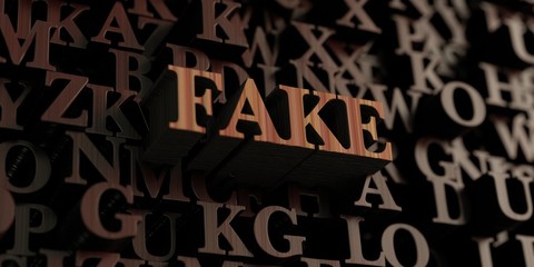 Fake - Wooden 3D rendered letters/message.  Can be used for an online banner ad or a print postcard.