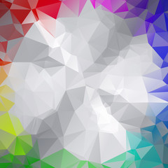 Dark multicolor polygonal illustration, which consist of triangl