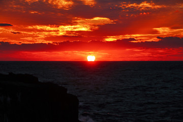 sunset / The sun which sets in the Sea of Japan.