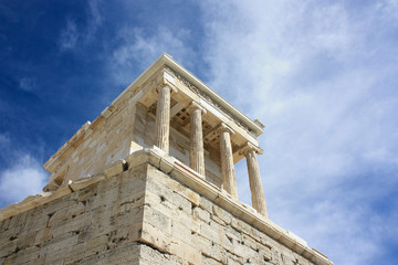 Temple of Athena Nike Athens, Acropolis. Athene, Greece.