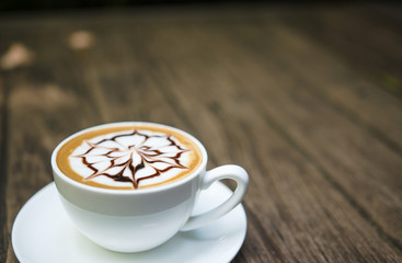 Barista making a cup of coffee