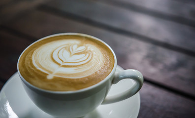 Barista making a cup of coffee
