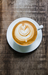Barista making a cup of coffee