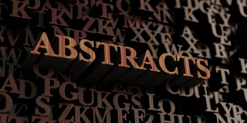 Abstracts - Wooden 3D rendered letters/message.  Can be used for an online banner ad or a print postcard.