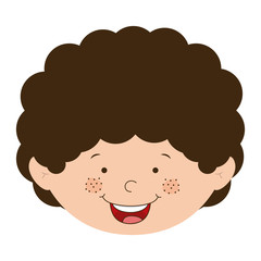 Boy cartoon icon. Kid childhood little people and person theme. Isolated design. Vector illustration