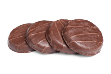Cookies in chocolate glaze