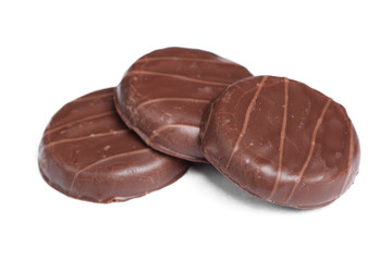 Cookies in chocolate glaze