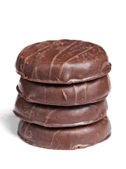 Cookies in chocolate glaze