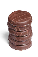 Cookies in chocolate glaze