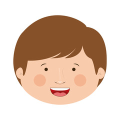 Boy cartoon icon. Kid childhood little people and person theme. Isolated design. Vector illustration