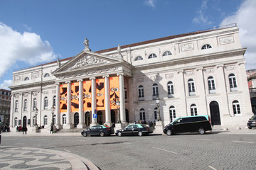 Obraz premium Lisbonne, Rossio monumental