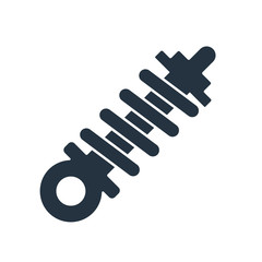 car suspension isolated icon on white background, auto service,