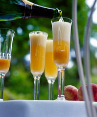 Bellini cocktail
