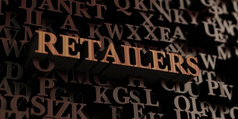 Retailers - Wooden 3D rendered letters/message.  Can be used for an online banner ad or a print postcard.