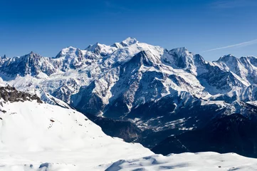 Crédence de cuisine en verre imprimé Mont Blanc Mont Blanc Massif