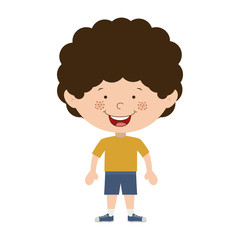Boy cartoon icon. Kid childhood little people and person theme. Isolated design. Vector illustration